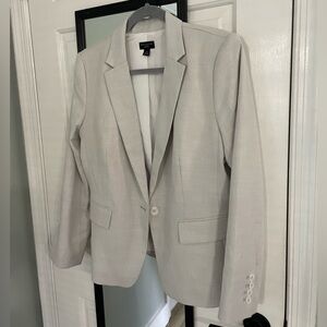 Ann Taylor Factory Classic Beige Blazer 12p
